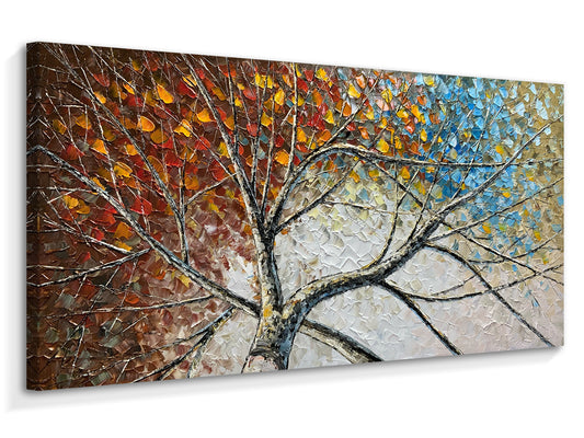 Colorful Trees Canvas Wall Art