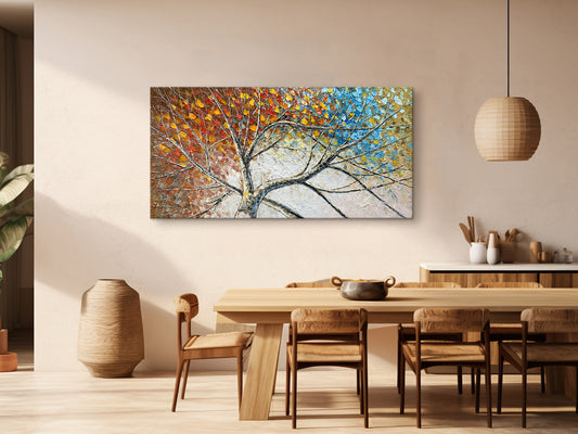 Colorful Trees Canvas Wall Art